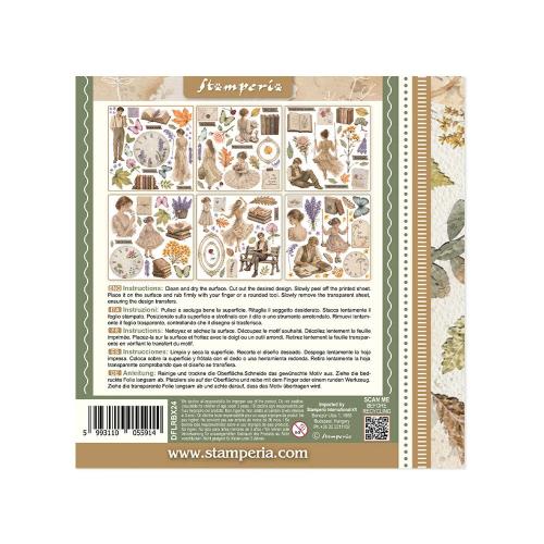 Stamperia Flowers and Poems Rub-On 15,5x15x5cm Assortment (6pcs) (DFLRBX24)