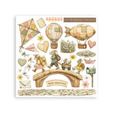 Stamperia Cozy Family Rub-On 15,5x15x5cm Assortment (6pcs) (DFLRBX25)