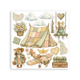Stamperia Cozy Family Rub-On 15,5x15x5cm Assortment (6pcs) (DFLRBX25)
