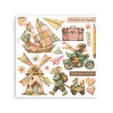 Stamperia Cozy Family Rub-On 15,5x15x5cm Assortment (6pcs) (DFLRBX25)