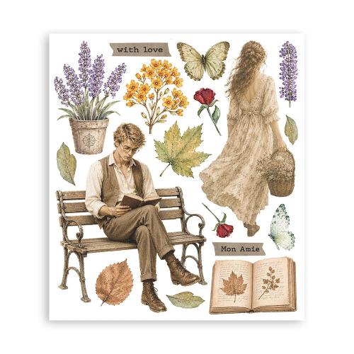 Stamperia Flowers and Poems Rub-On 20,5x23cm Assortment (6pcs) (DFLRBXG16)