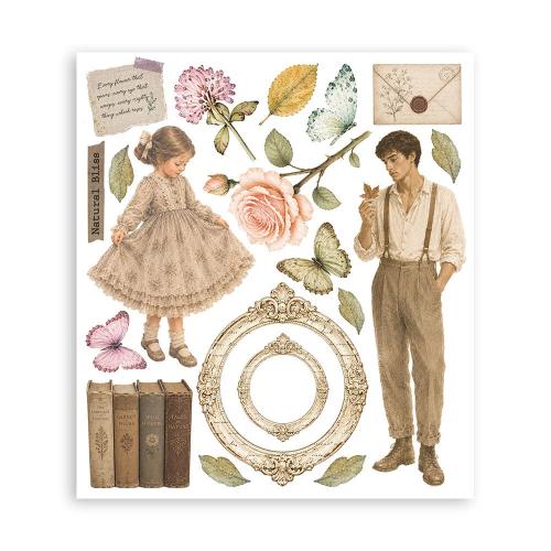 Stamperia Flowers and Poems Rub-On 20,5x23cm Assortment (6pcs) (DFLRBXG16)