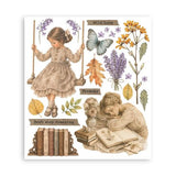 Stamperia Flowers and Poems Rub-On 20,5x23cm Assortment (6pcs) (DFLRBXG16)