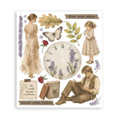 Stamperia Flowers and Poems Rub-On 20,5x23cm Assortment (6pcs) (DFLRBXG16)