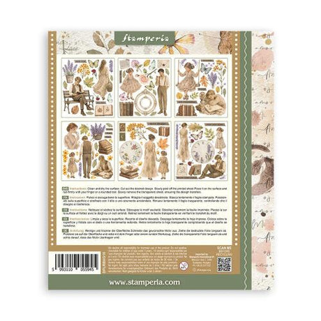 Stamperia Flowers and Poems Rub-On 20,5x23cm Assortment (6pcs) (DFLRBXG16)
