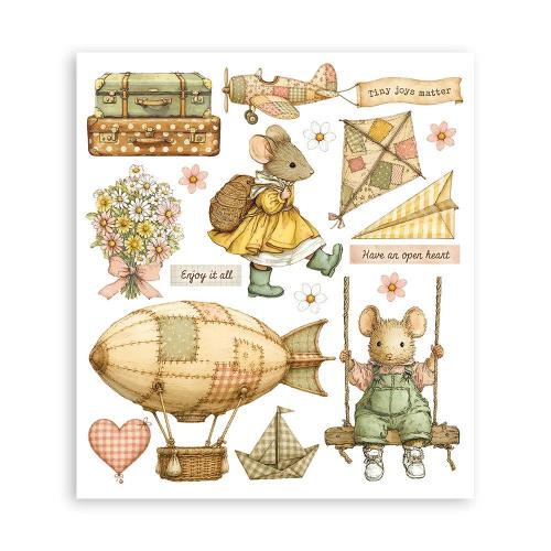 Stamperia Cozy Family Rub-On 20,5x23cm Assortment (6pcs) (DFLRBXG17)