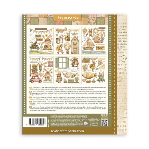 Stamperia Cozy Family Rub-On 20,5x23cm Assortment (6pcs) (DFLRBXG17)