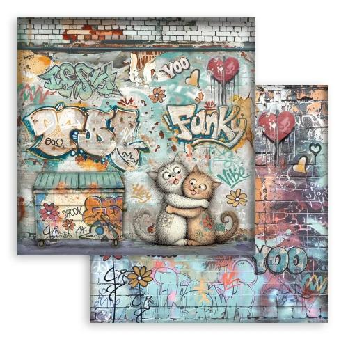 Stamperia Furry Friends 2 8x8 Inch Paper Pack by Antonis Tzanidakis (SBBS150)