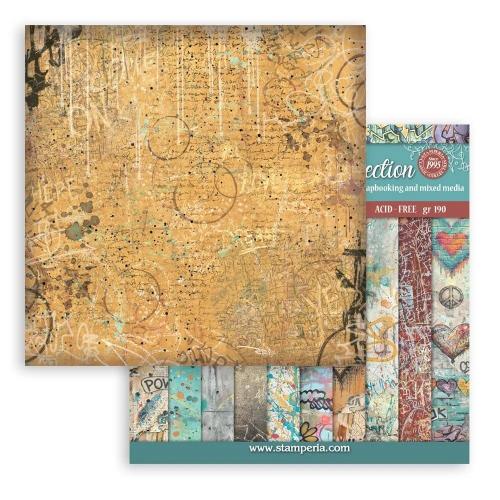 Stamperia Furry Friends 2 8x8 Inch Paper Pack Maxi Background Selection by Antonis Tzanidakis (SBBS151)