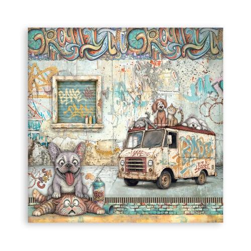 Stamperia Furry Friends 2 12x12 Inch Paper Pack (Single Face) by Antonis Tzanidakis (SBBXLB41) - Postage as per Actual
