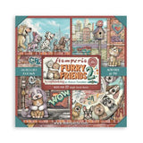 Stamperia Furry Friends 2 8x8 Inch Paper Pack (Single Face) by Antonis Tzanidakis (SBBSXB29)