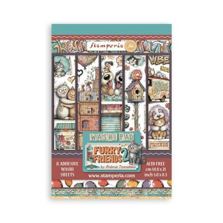 Stamperia Furry Friends 2 Art Journaling Selection Large by Vicky Papaioannou (BJS005) - Postage as per Actual