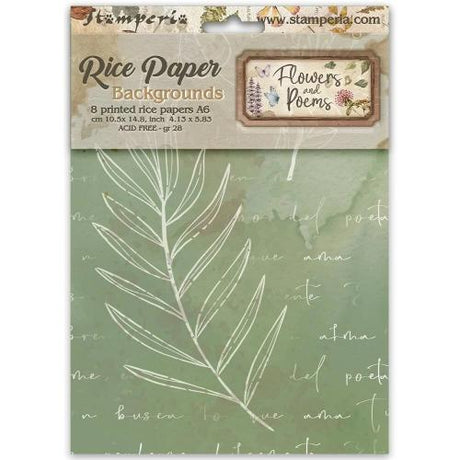 Stamperia Flowers and Poems Art Journaling Selection by Vicky Papaioannou (BJS004) - Postage as per Actual