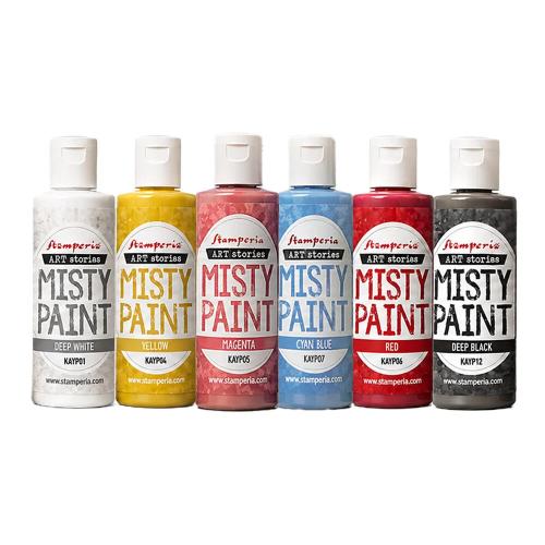Stamperia Art Stories Selection Misty Colors Primary Colors 60ml (6pcs) (KAYPX01) - Postage as per Actual