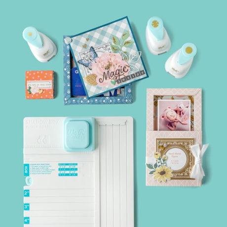 We R Makers Hinge Punch Set White/Blue - Postage as per Actual