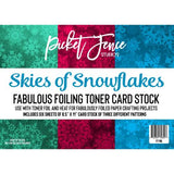 Picket Fence Studios Fabulous Foiling Toner Card Stock Skies of Snowflakes (6pcs) (FT-116)