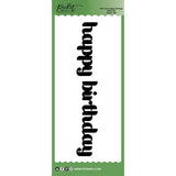 Picket Fence Studios Slim Line Happy Birthday Word 4x10 Inch Metal Dies