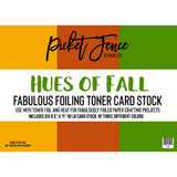 Picket Fence Studios Fabulous Foiling Toner Card Stock Hues of Fall (6pcs) (FT-121)