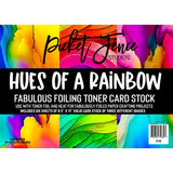 Picket Fence Studios Fabulous Foiling Toner Card Stock Hues of a Rainbow (6pcs) (FT-111)