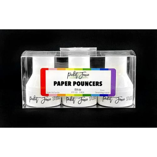 Picket Fence Studios Paper Pouncers White (3pcs) - Postage as per Actual