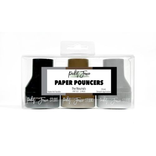 Picket Fence Studios Paper Pouncers Neutrals (3pcs) - Postage as per Actual