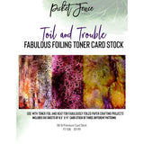 Picket Fence Studios Fabulous Foiling Toner Card Stock Toil and Trouble (6pcs) (FT-108)