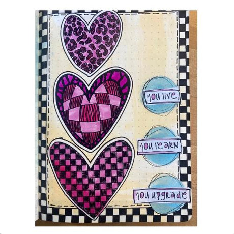 Dyan Reaveley's Dylusions Stamp Set - Heartalicious