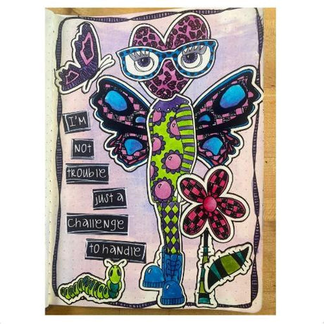 Dyan Reaveley's Dylusions Stamp Set - Flutterby