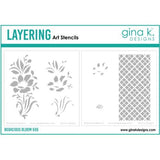 Gina K Designs - STENCILS- Bodacious Blooms