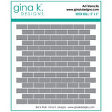 Gina K Designs - STENCILS- Brick wall