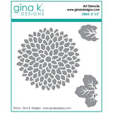 Gina K Designs - STENCIL- Zinnia
