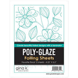 Gina K Designs - POLY-GLAZE Foiling Sheets- Favorite Floral