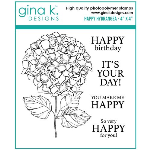 Gina K Designs - STAMPS- Happy Hydrangea