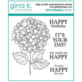 Gina K Designs - STAMPS- Happy Hydrangea