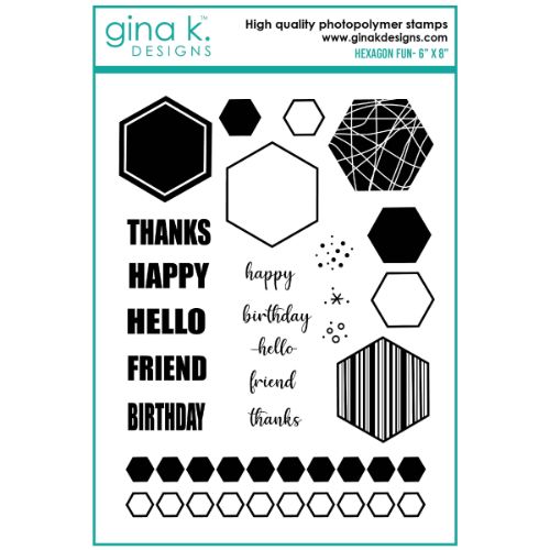 Gina K Designs - STAMPS- Hexagon Fun