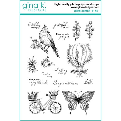 Gina K Designs - STAMPS- Vintage Summer