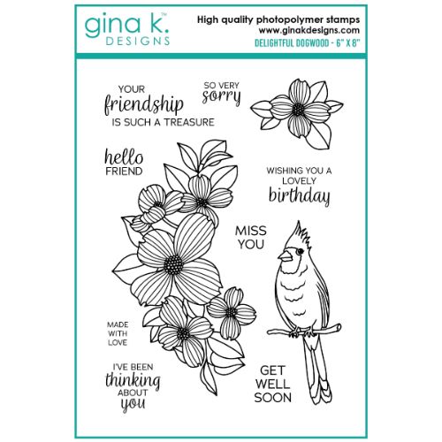 Gina K Designs - STAMPS- Delightful Dogwood