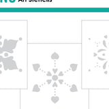 Gina K Designs - STENCIL - Heartfelt Snowflake Layering Stencil