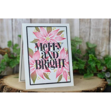 Gina K Designs - STENCIL- Christmas Flowers Layering Stencils