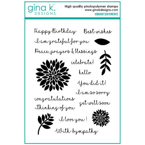 Gina K Designs - STAMPS - Vibrant Sentiments