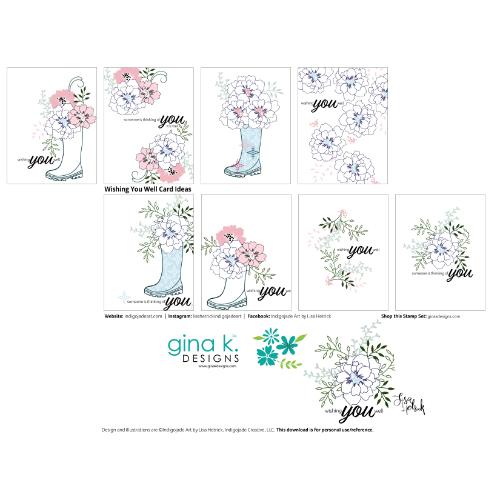 Gina K Designs - STAMPS - Wishing You Well