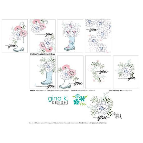 Gina K Designs - STAMPS - Wishing You Well
