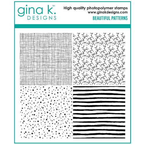 Gina K Designs - STAMPS- Beautiful Patterns Background Stamp