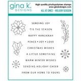 Gina K Designs - STAMPS- All at Once- Holiday Season