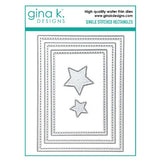 Gina K Designs - DIE- Single Stitched Rectangles¬†