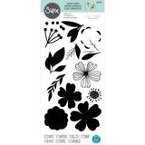 Sizzix Layered Clear Stamps Set -13PK Summer Blossoms by Lisa Jones