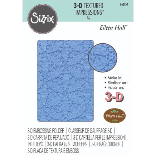 Sizzix 3-D Textured Impressions Embossing Folder - Tablecloth by Eileen Hull