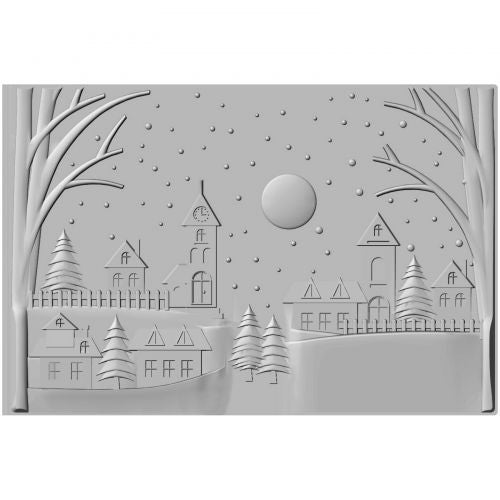 Sizzix 3-D Textured Impressions Embossing Folder - Winter Village