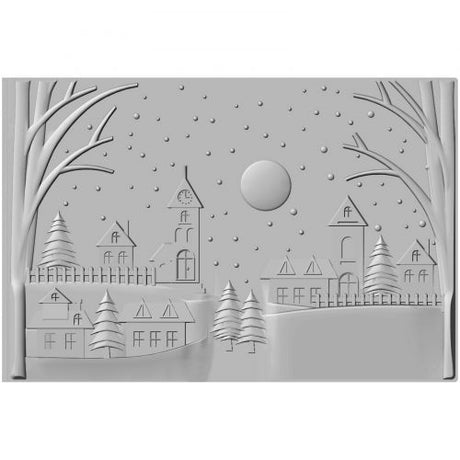 Sizzix 3-D Textured Impressions Embossing Folder - Winter Village