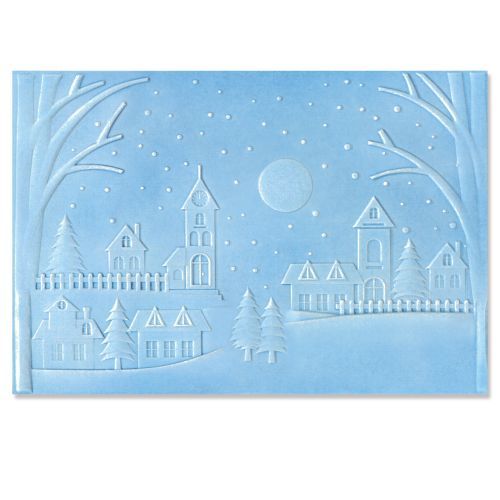 Sizzix 3-D Textured Impressions Embossing Folder - Winter Village